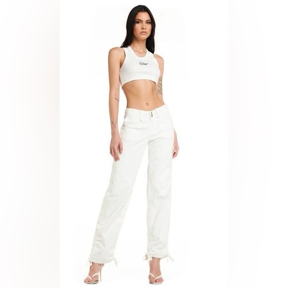 I.AM.GIA Pants - I.AM.GIA Ryder White Cargo Pants, S